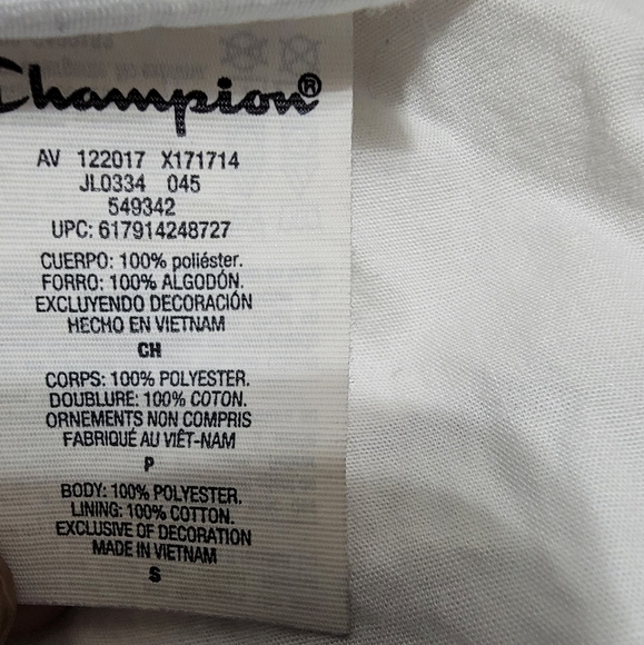 Champion White Cropped Coach Windbreaker Jacket S - Picture 7 of 11
